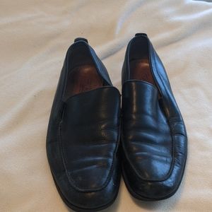 Coach Corbin slip on black leather shoes 10